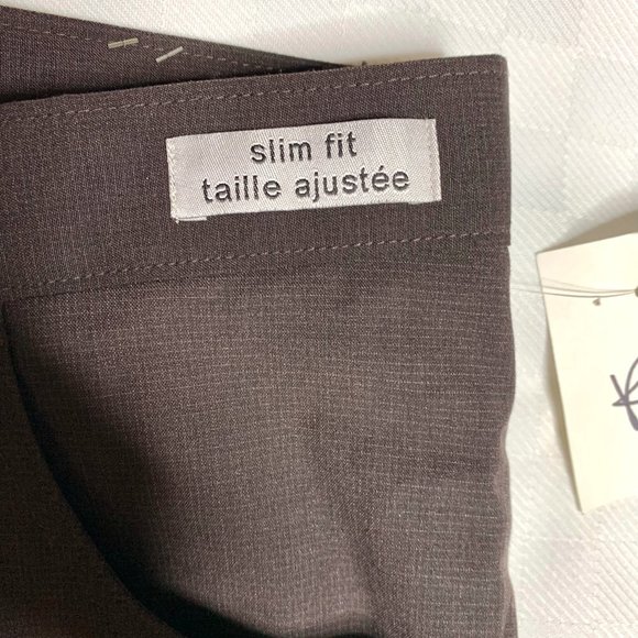 Zomelo Mens Suit Pants Slim Fit Brown Size 36 - Picture 2 of 10